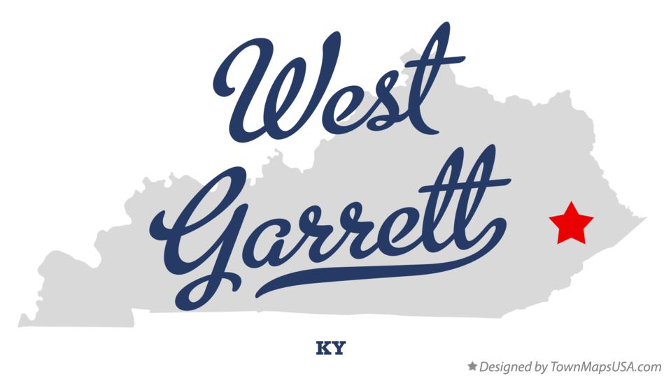 Map of West Garrett Kentucky KY