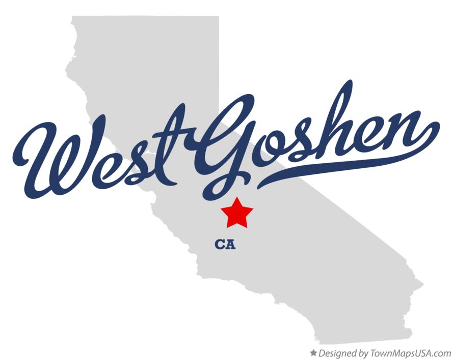 Map of West Goshen California CA