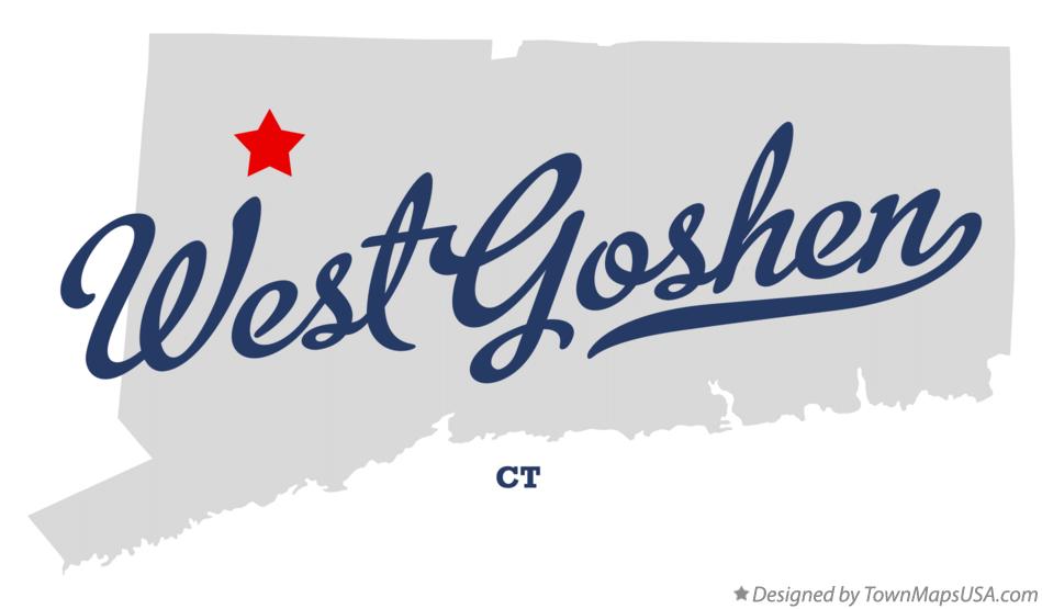 Map of West Goshen Connecticut CT