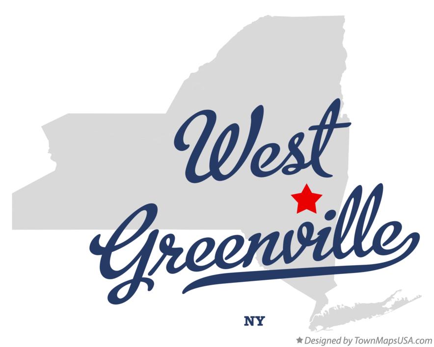 Map of West Greenville New York NY
