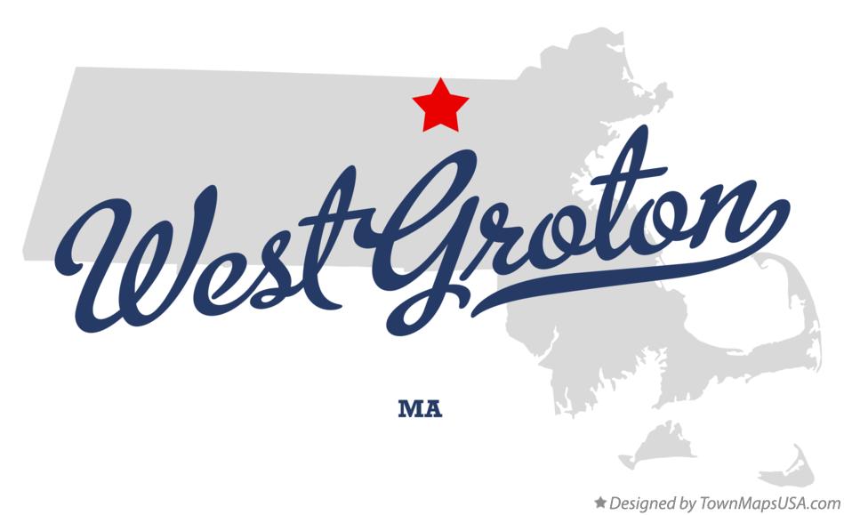 Map of West Groton Massachusetts MA