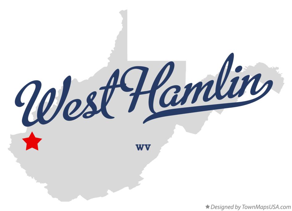 Map of West Hamlin West Virginia WV