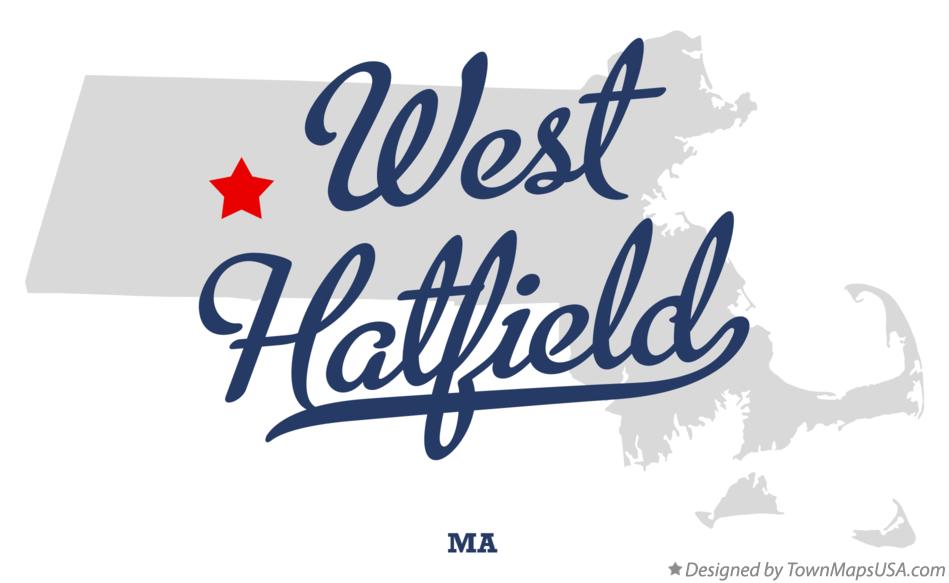 Map of West Hatfield Massachusetts MA