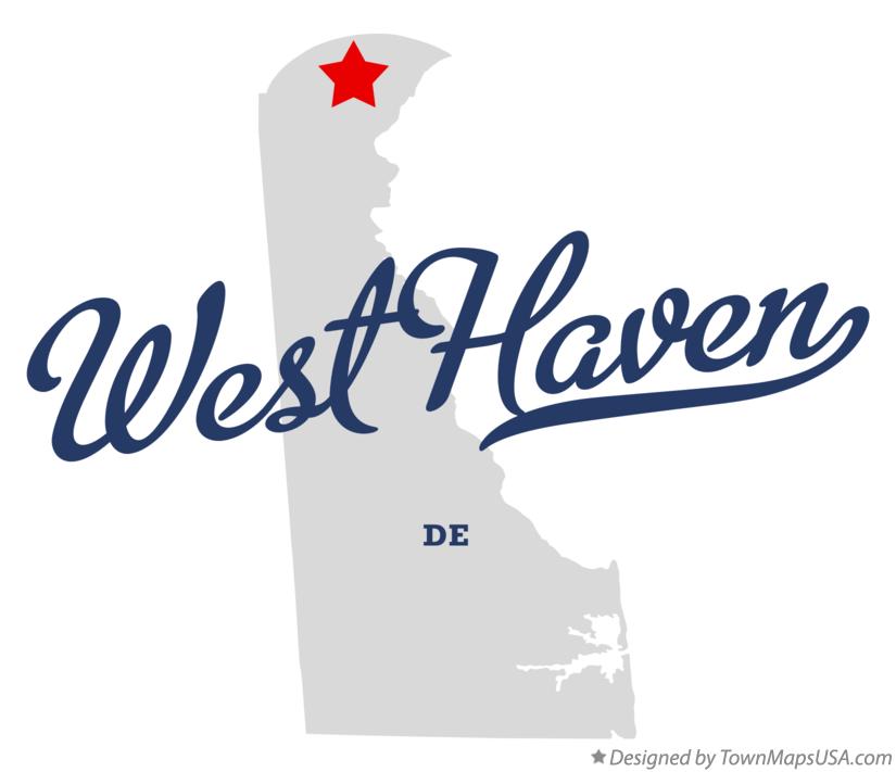 Map of West Haven Delaware DE