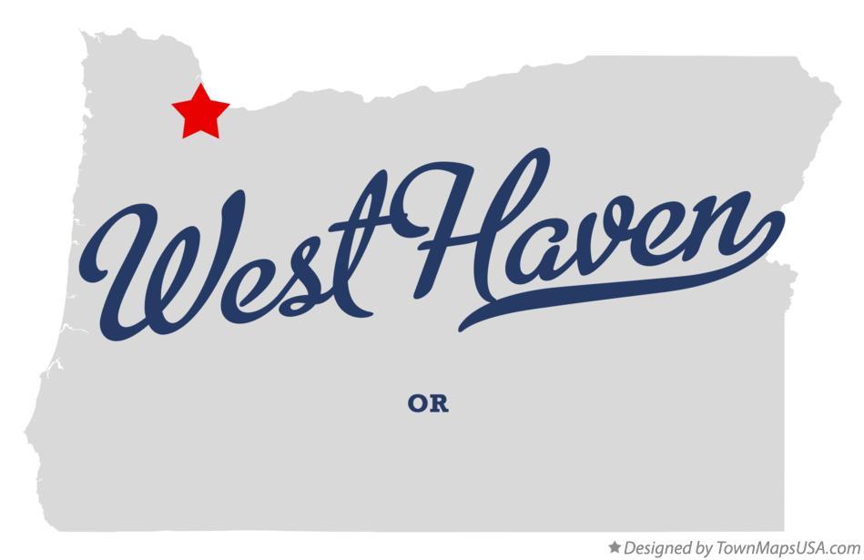 Map of West Haven Oregon OR