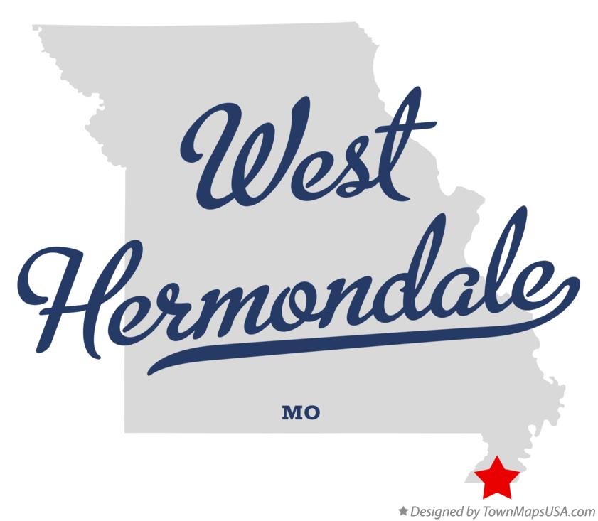 Map of West Hermondale Missouri MO