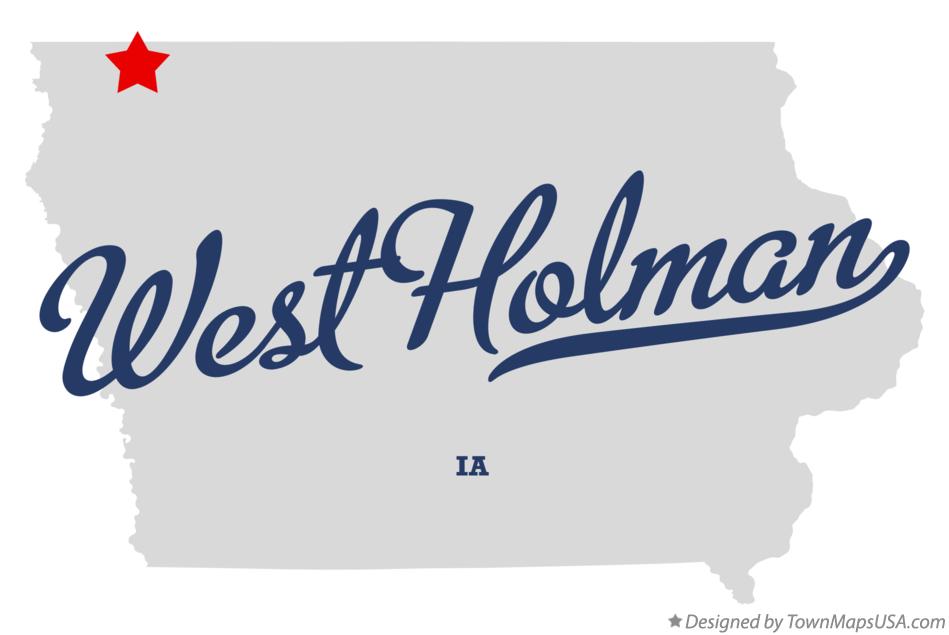 Map of West Holman Iowa IA