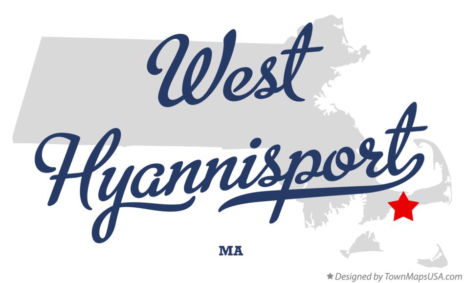 Map of West Hyannisport Massachusetts MA