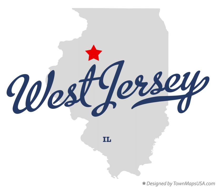 Map of West Jersey Illinois IL