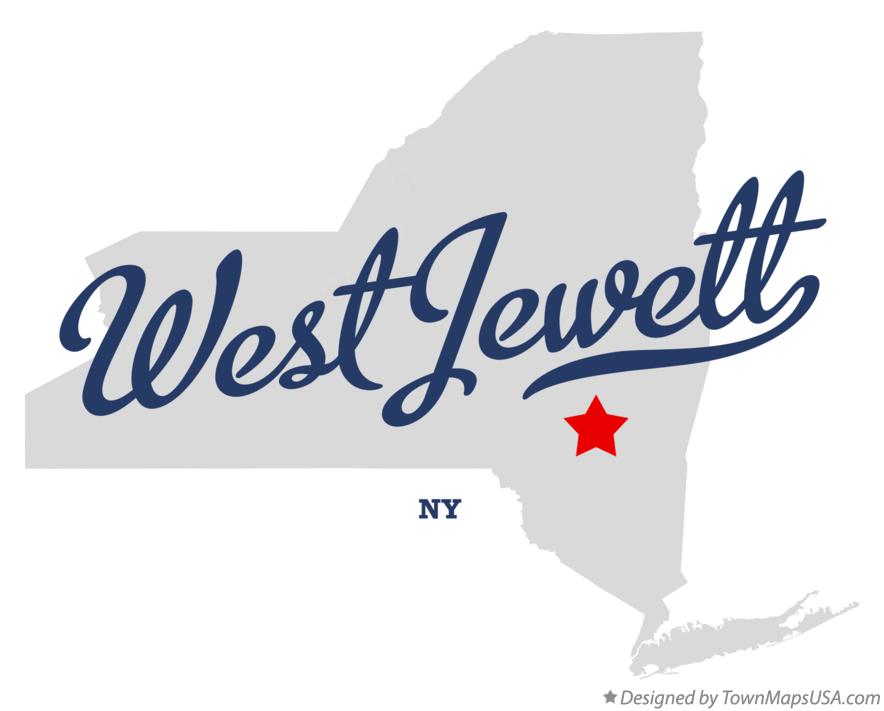 Map of West Jewett New York NY