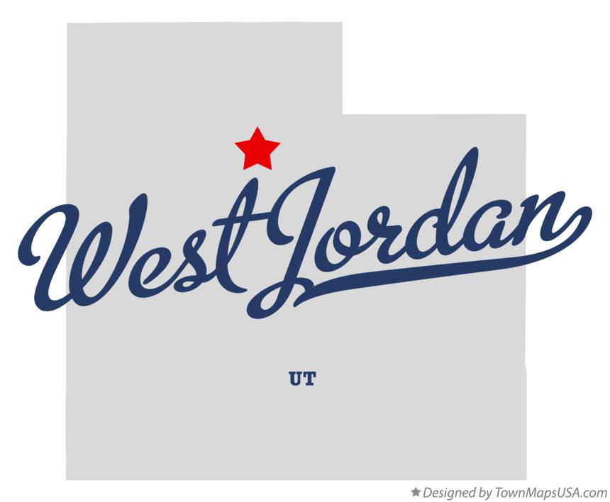 Map of West Jordan Utah UT