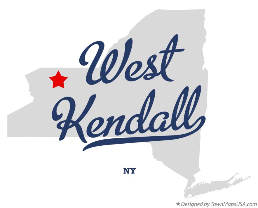 Map of West Kendall New York NY