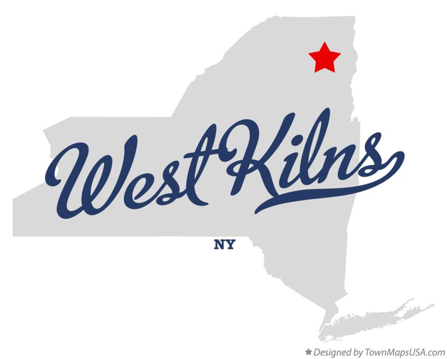 Map of West Kilns New York NY