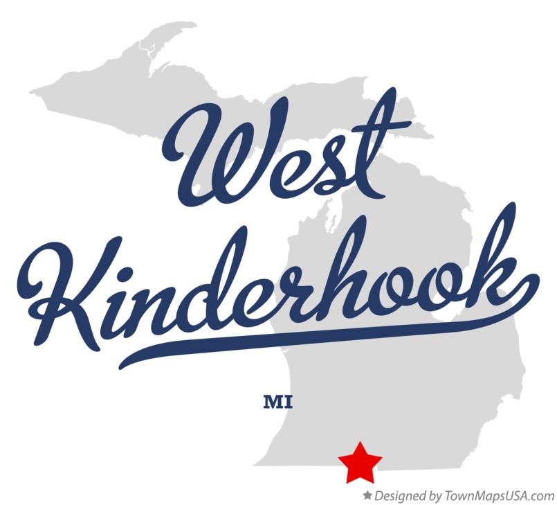 Map of West Kinderhook Michigan MI
