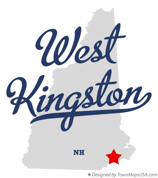 Map of West Kingston New Hampshire NH