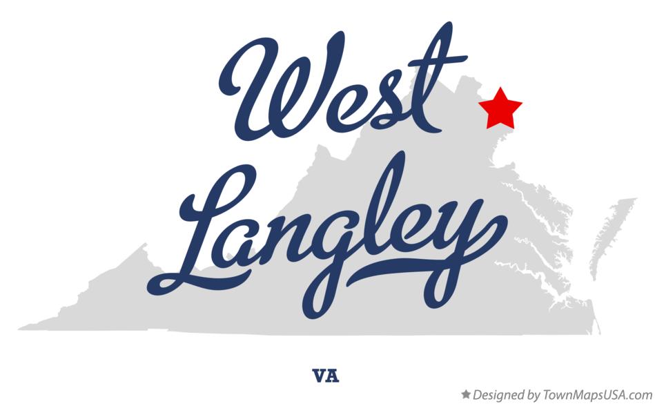 Map of West Langley Virginia VA