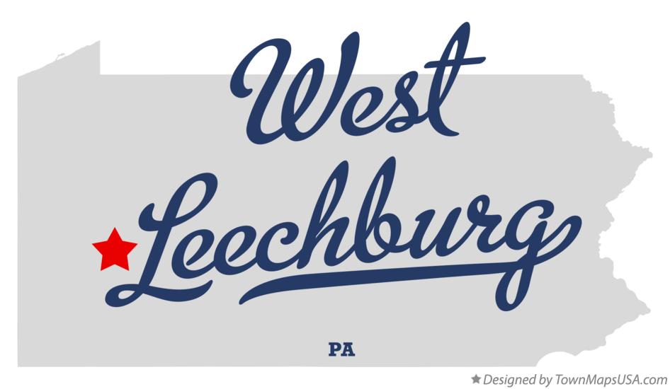 Map of West Leechburg Pennsylvania PA