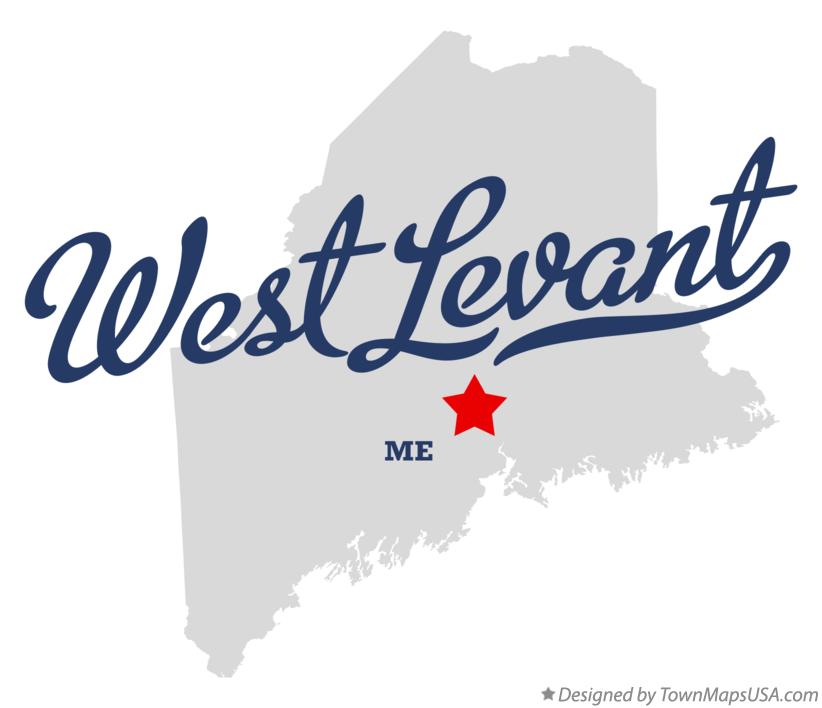 Map of West Levant Maine ME