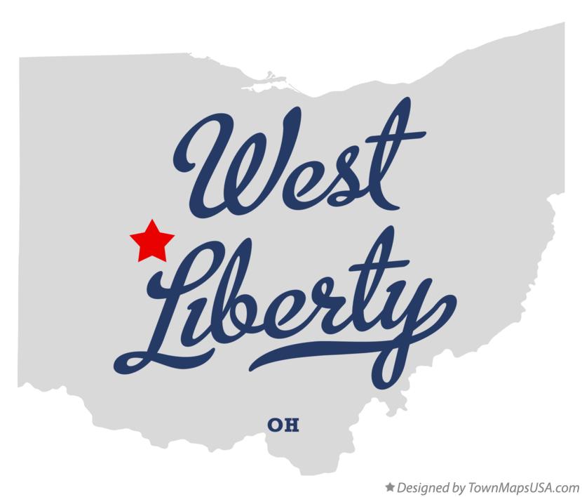Map of West Liberty Ohio OH