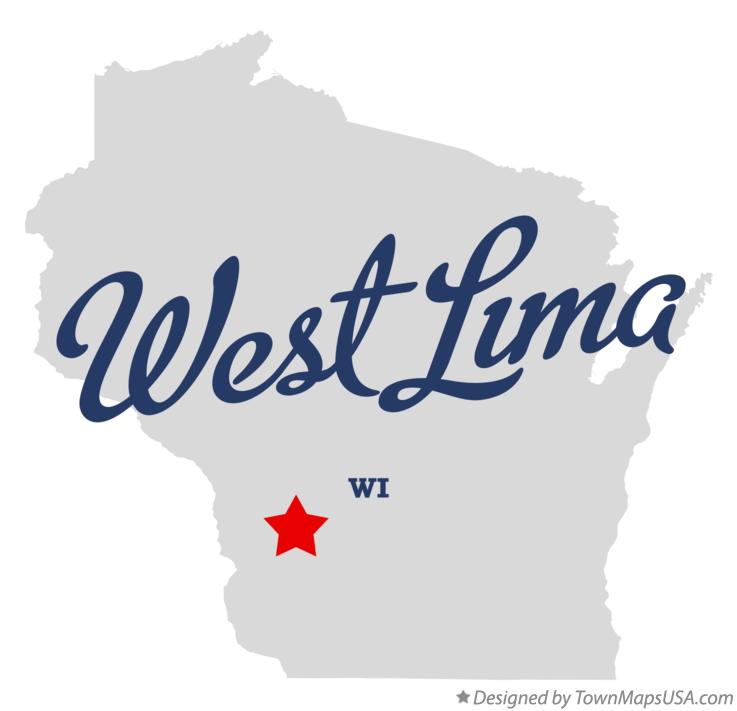 Map of West Lima Wisconsin WI