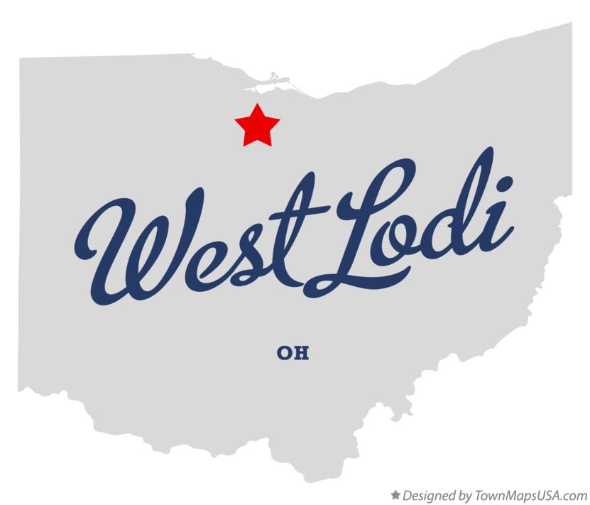 Map of West Lodi Ohio OH