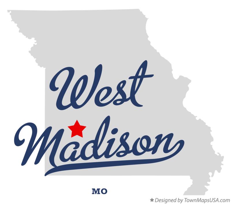 Map of West Madison Missouri MO