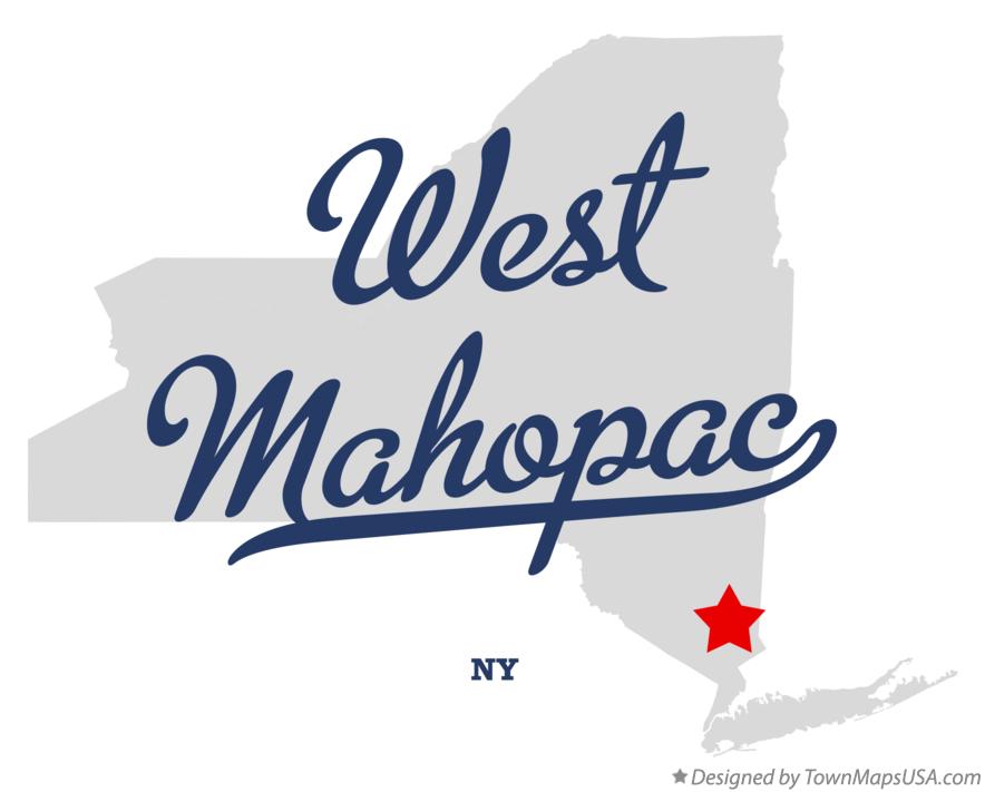 Map of West Mahopac New York NY