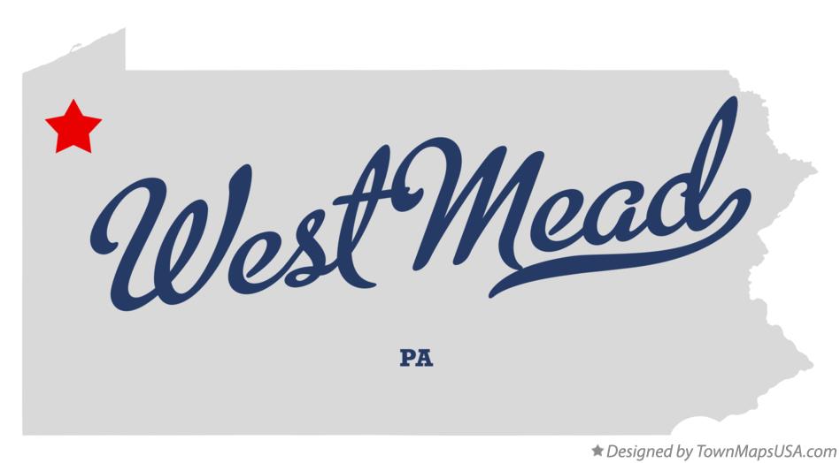 Map of West Mead Pennsylvania PA