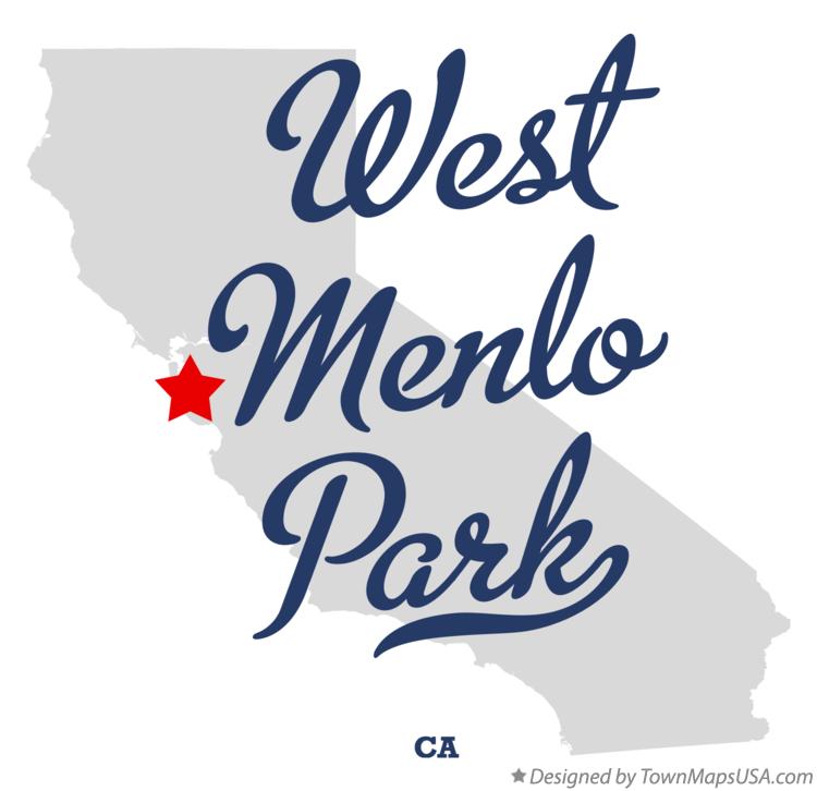 Map of West Menlo Park California CA