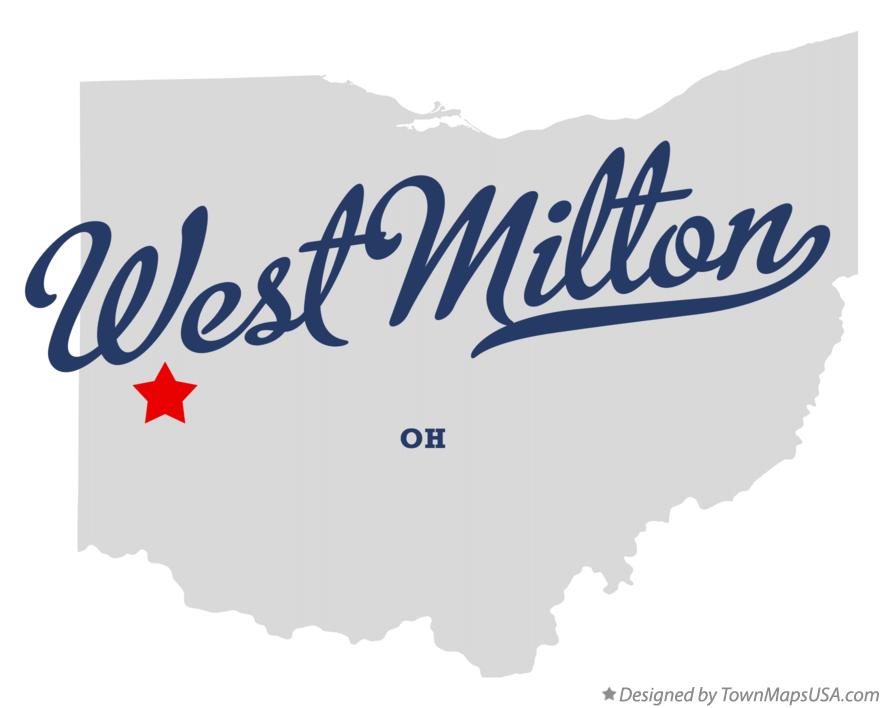 Map of West Milton Ohio OH