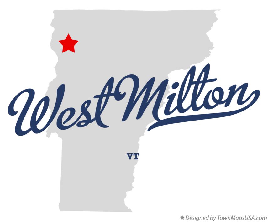 Map of West Milton Vermont VT