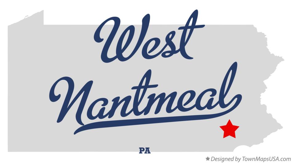 Map of West Nantmeal Pennsylvania PA