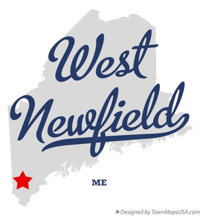 Map of West Newfield Maine ME