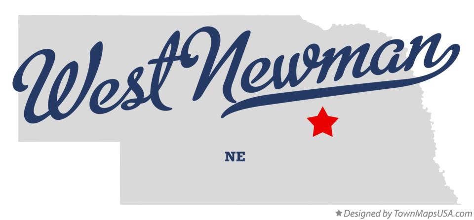 Map of West Newman Nebraska NE