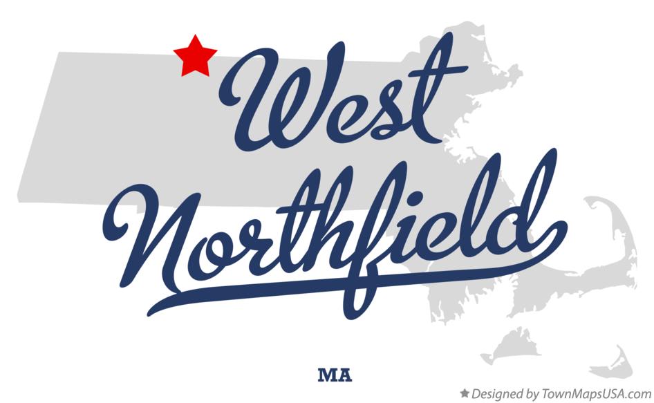 Map of West Northfield Massachusetts MA