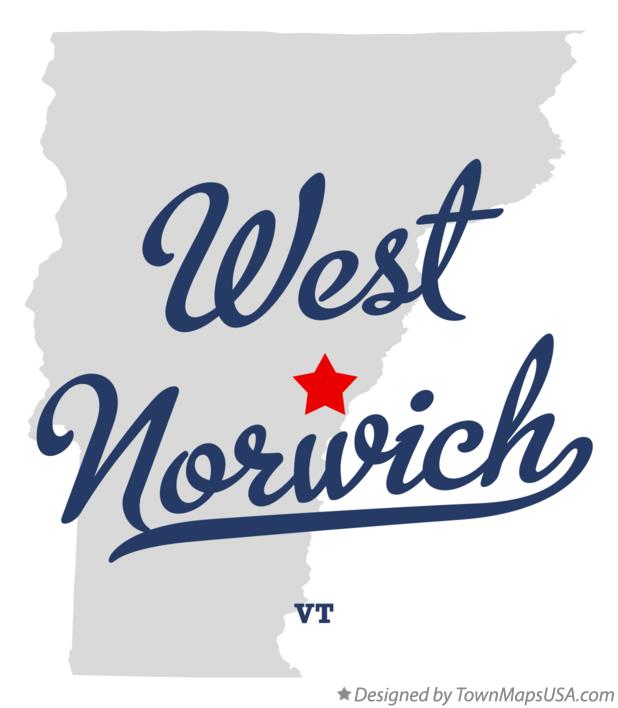 Map of West Norwich Vermont VT