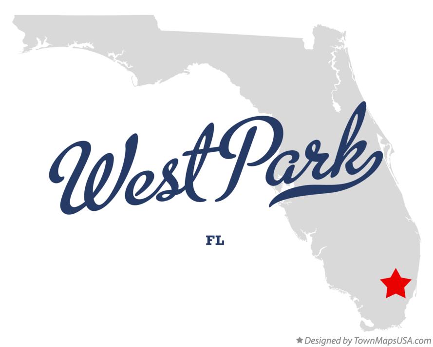 Map Of West Park Fl Florida