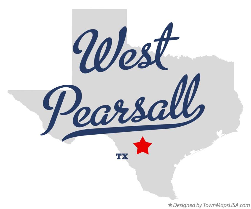 Map of West Pearsall Texas TX