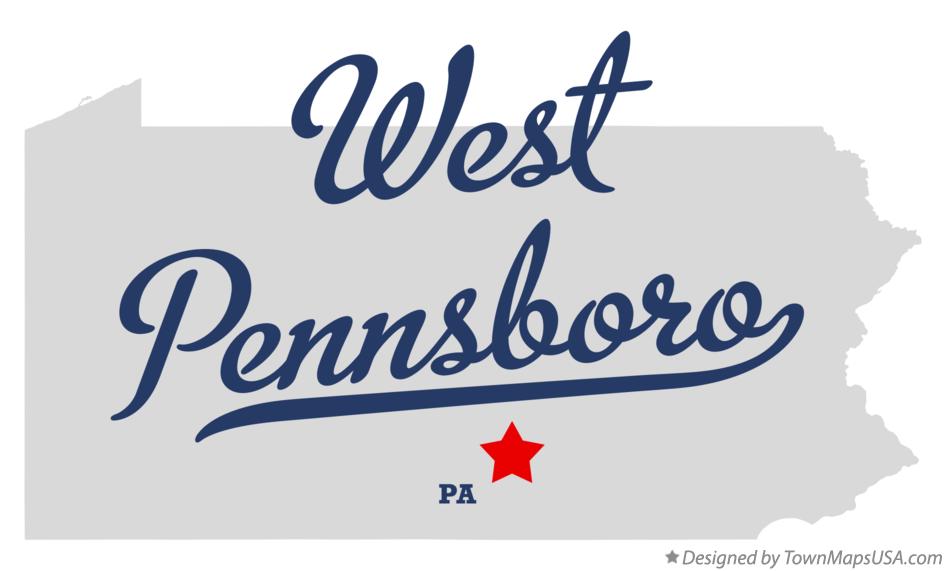 Map of West Pennsboro Pennsylvania PA