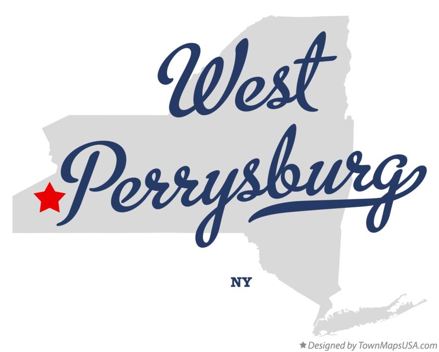 Map of West Perrysburg New York NY
