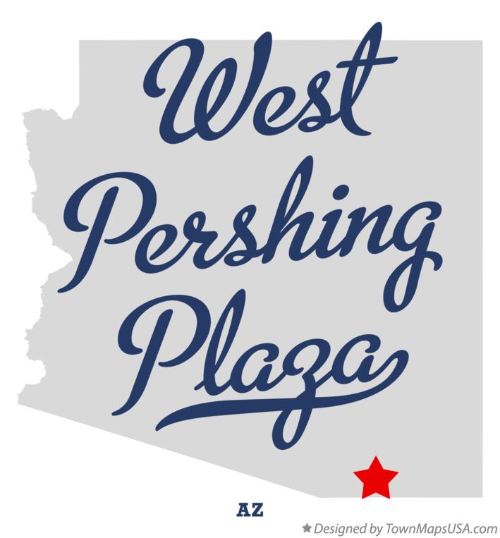 Map of West Pershing Plaza Arizona AZ