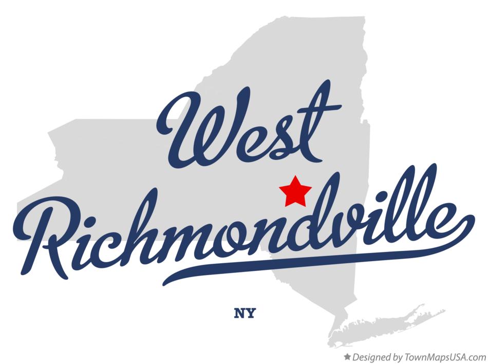 Map of West Richmondville New York NY