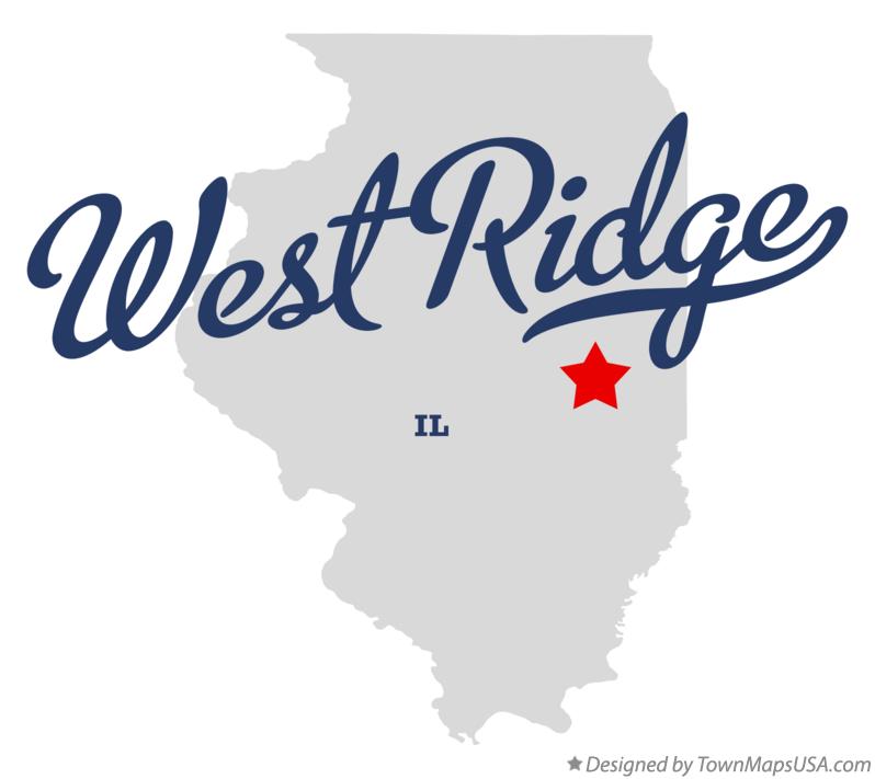 Map of West Ridge Illinois IL