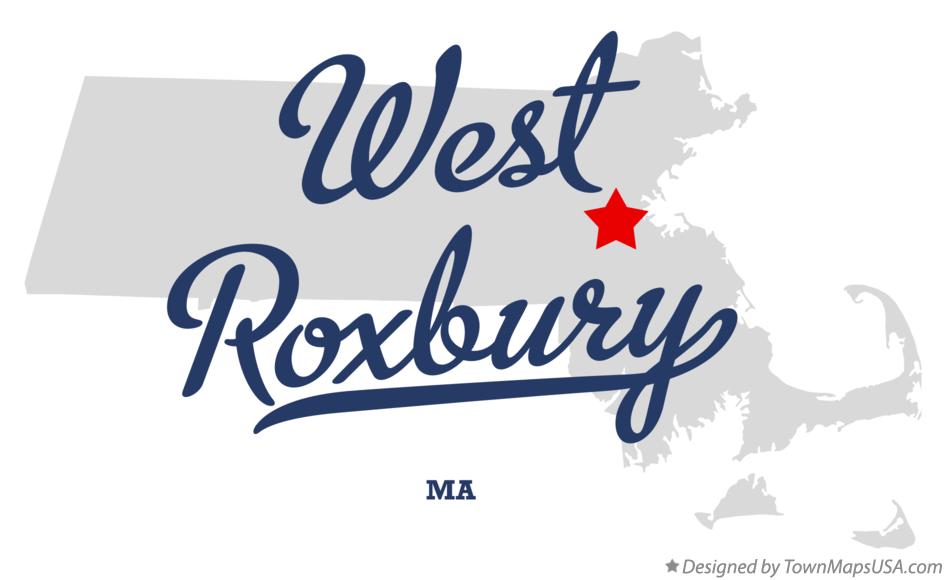 Map of West Roxbury Massachusetts MA