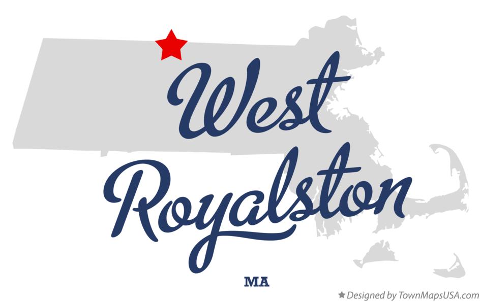 Map of West Royalston Massachusetts MA