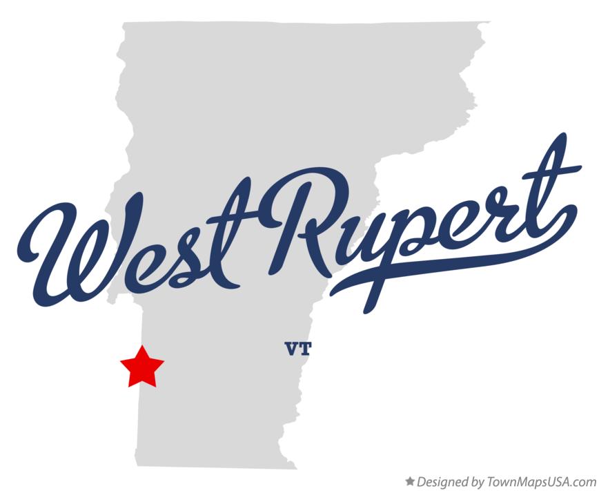 Map of West Rupert Vermont VT