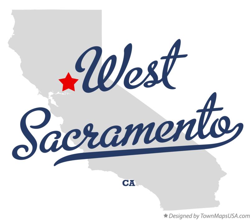 Map of West Sacramento California CA