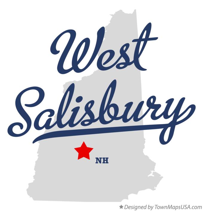 Map of West Salisbury New Hampshire NH