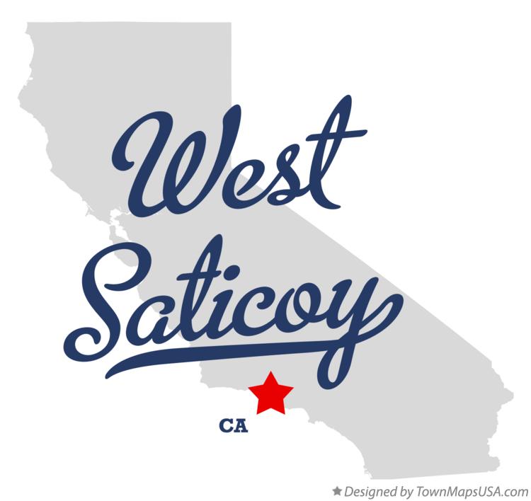 Map of West Saticoy California CA
