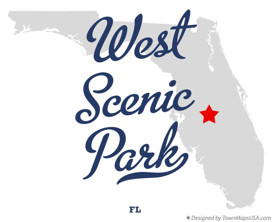Map of West Scenic Park Florida FL